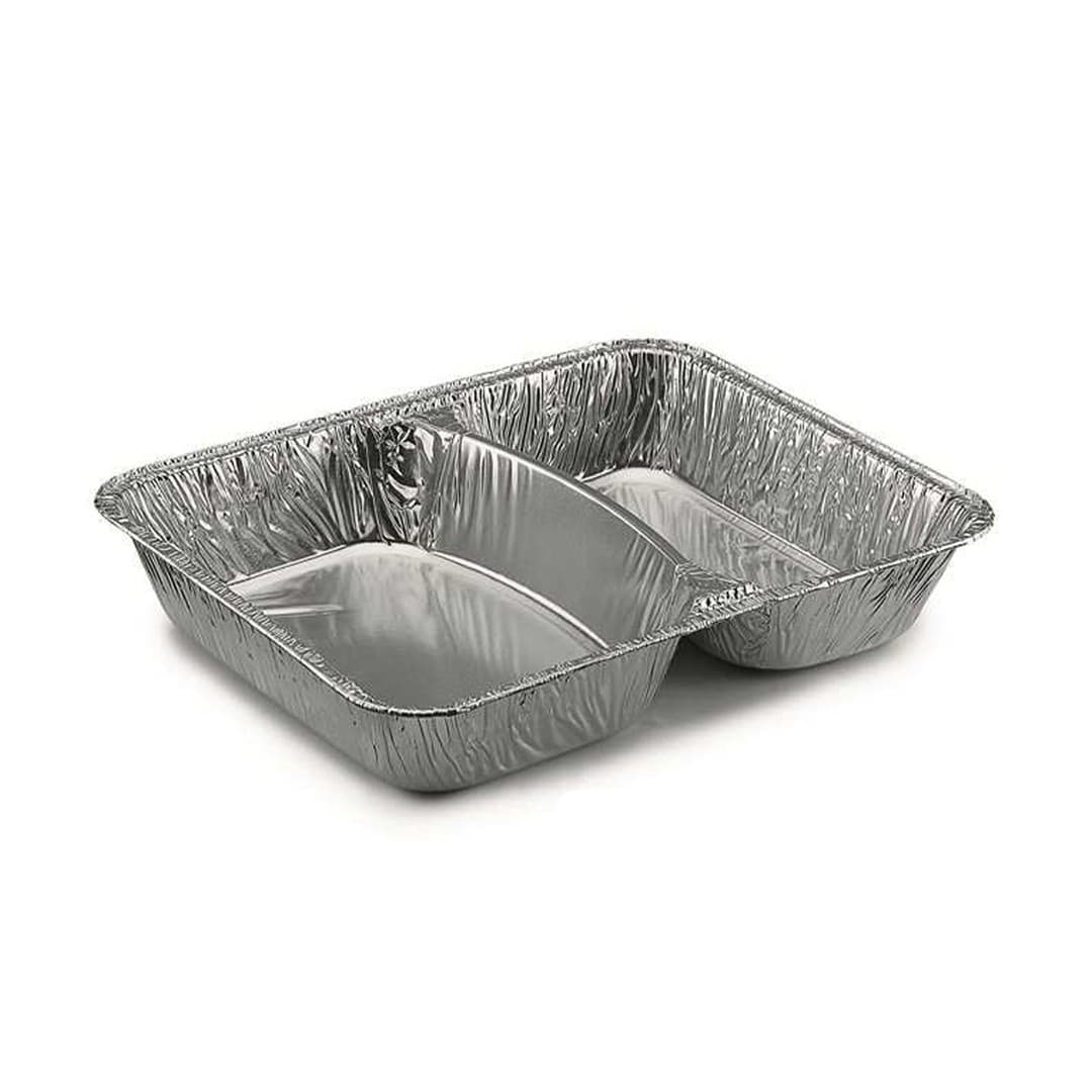Aluschale - R880G - 2 geteilt - 480 ml - 227x177x30mm - 100Stk