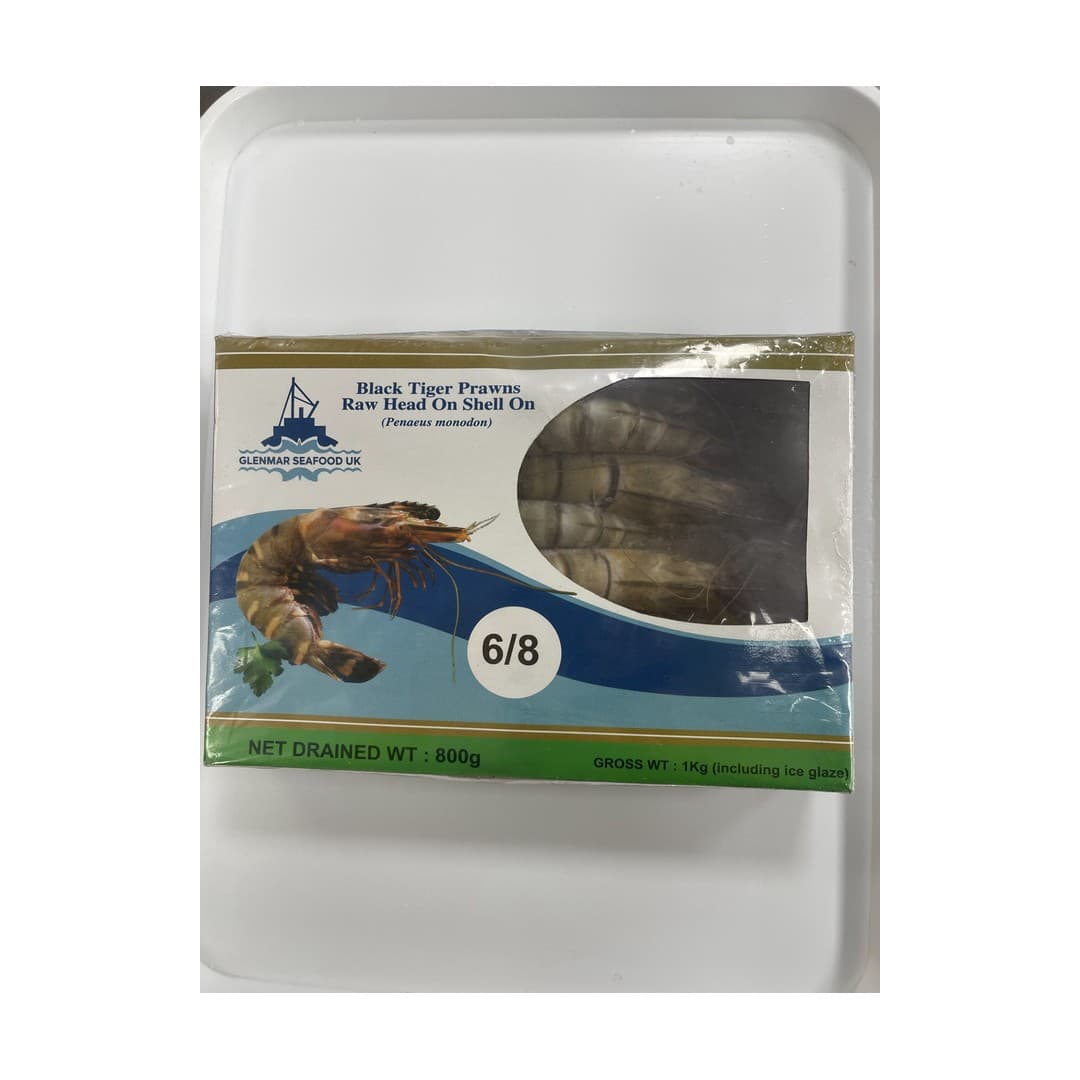 ANDU Black Tiger roh geschält 6/8 - 1kg