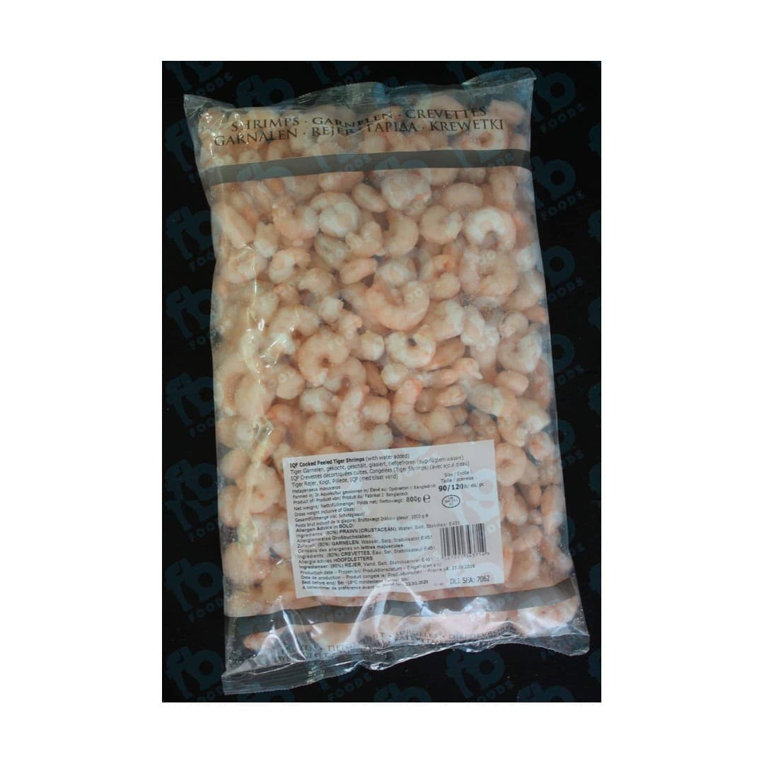 ANDU White Tiger shrimps gekocht 90/120 - 10x1kg