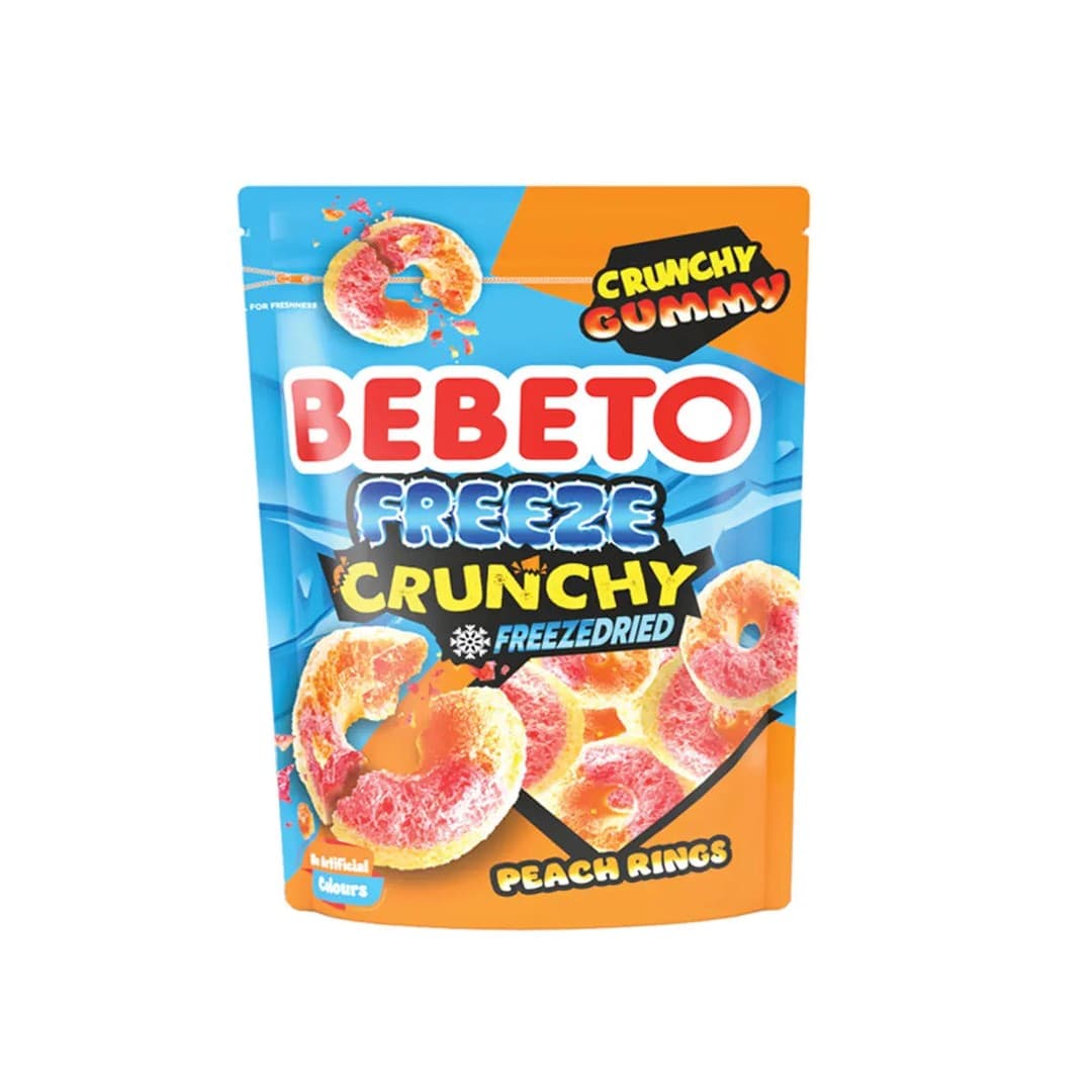 BEBETO Freeze Crunchy - Peach Rings 35g