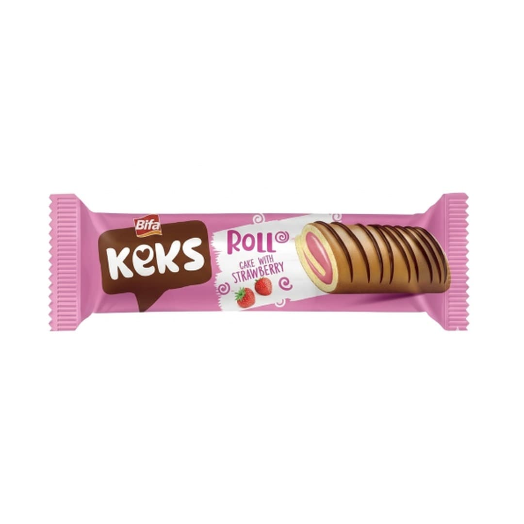 BIFA Roll Cake mit Strawberry 50g