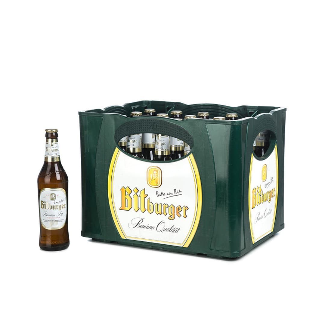 Bitburger Pils 0,5l Glasflasche 20er Kiste