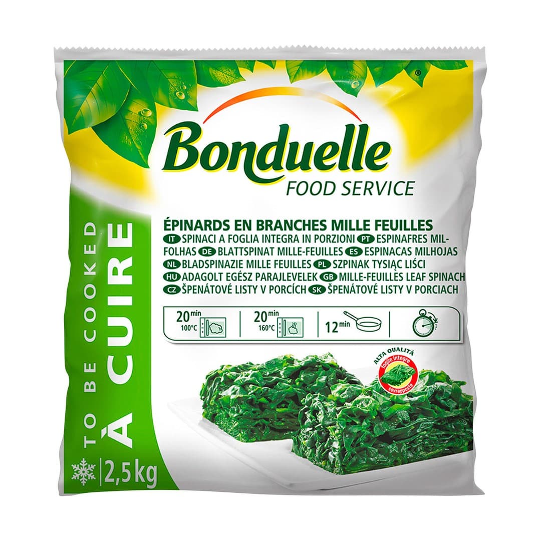 Bonduelle Blattspinat Portioniert TK 2,5kg