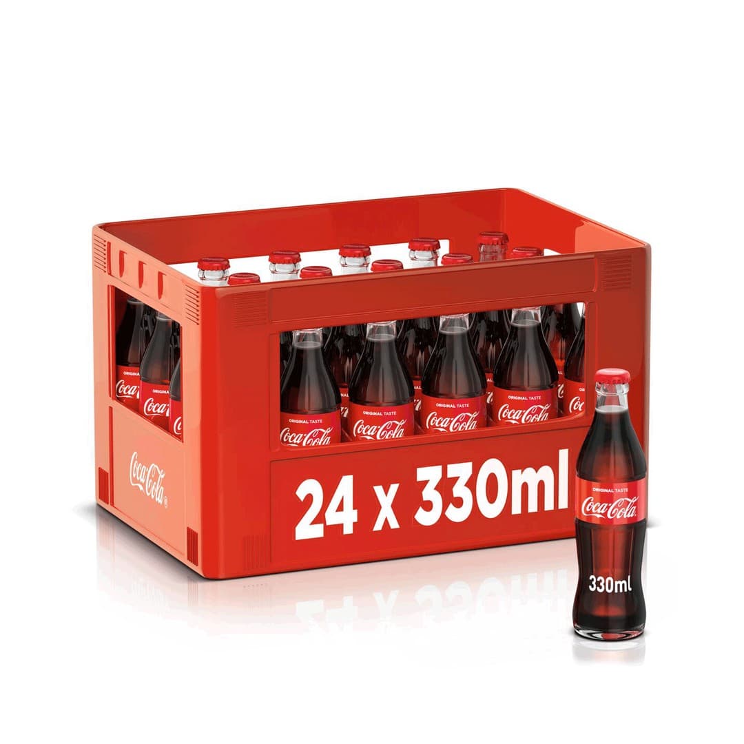 COKE ZERO 0,33l Glasflasche 24er Kiste