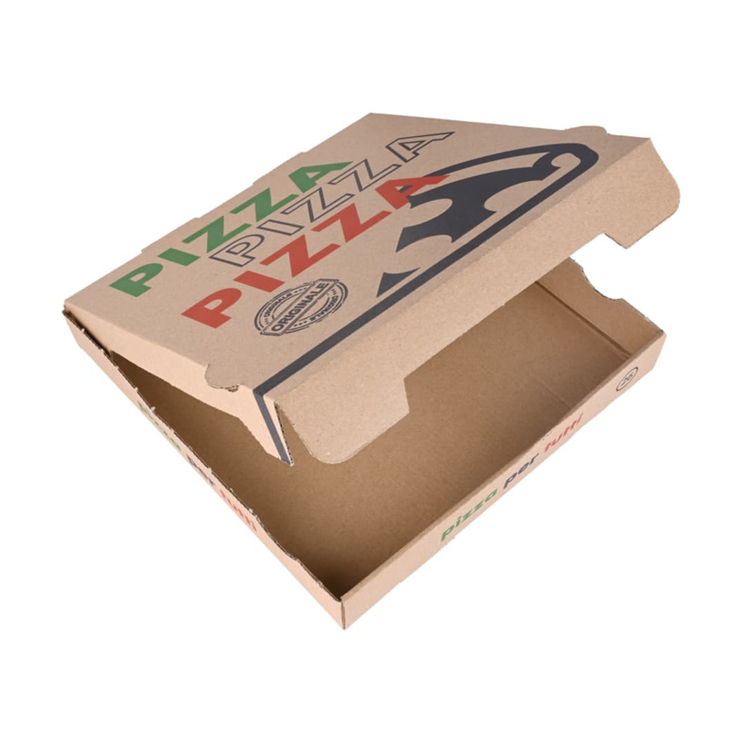 D.P. Pizzabox italia 28x28x4cm Braun Kraft 100st