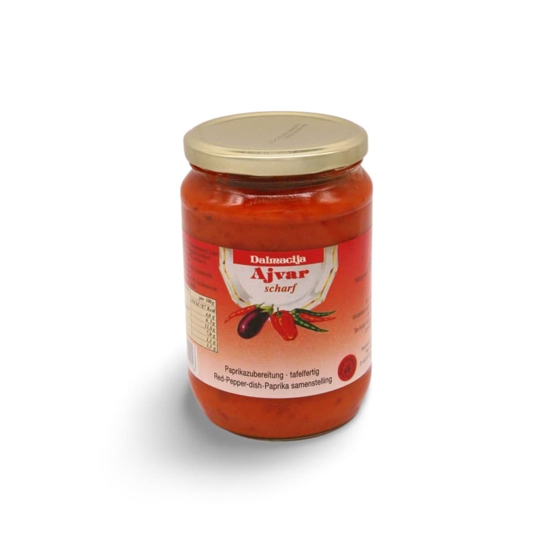 Dalmacija - Ajvar scharf Glas - 680g