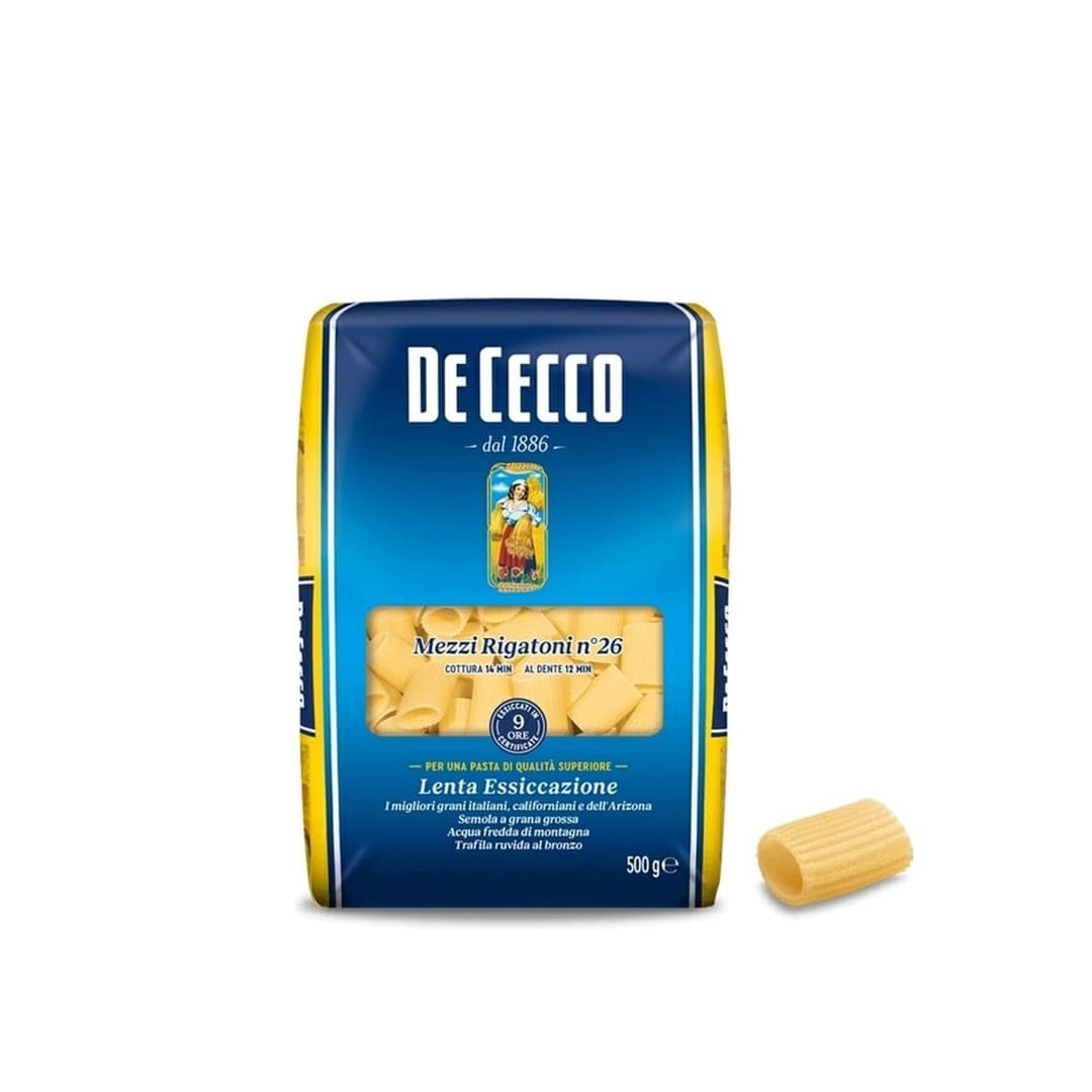 De Cecco Mezzi Rigatoni 500g