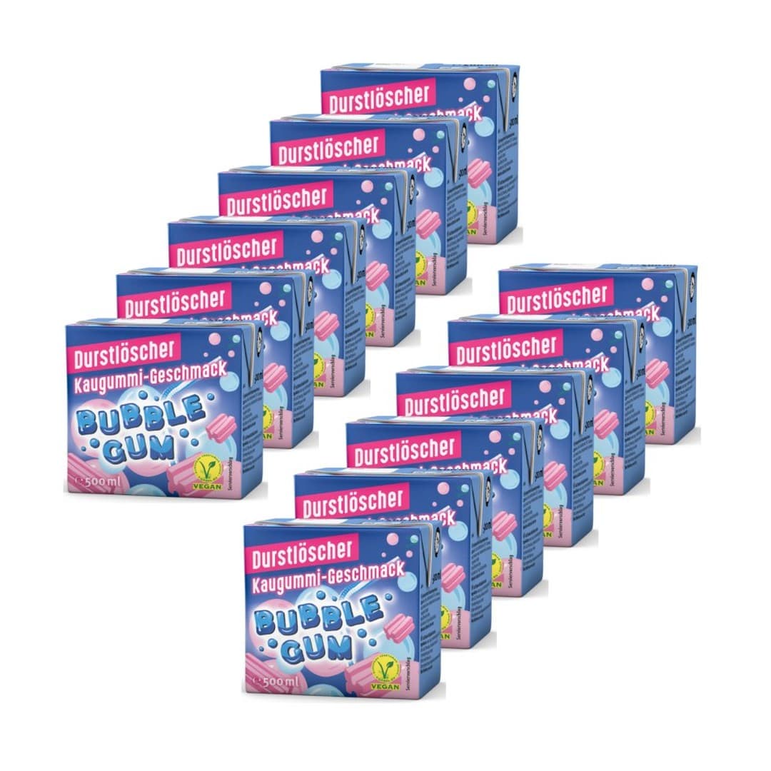 Durstlöscher Bubble Gum 500ml 12er Pack