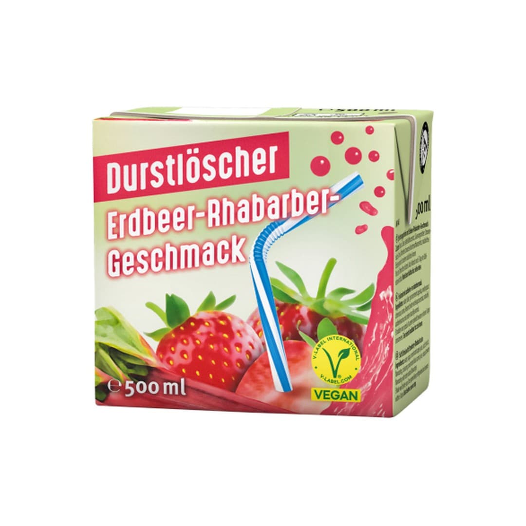 Durstlöscher Erdbeer-Rhabarber 500ml x 12