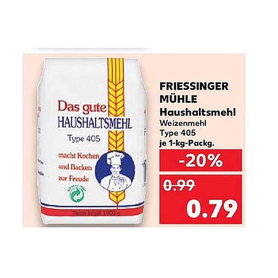Friessinger Weizenmehl 405 - 1kg - IPA