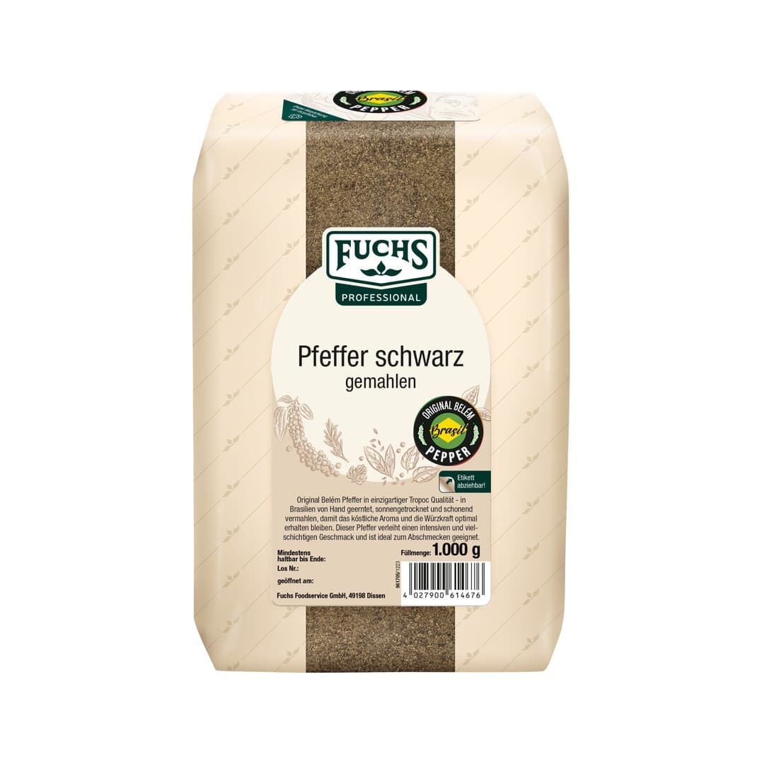 FUCHS Pfeffer Schwarz Gemahlen 1Kg
