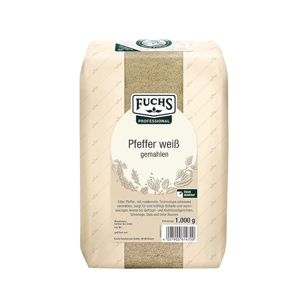 FUCHS Pfeffer Weiss Gemalen 1Kg