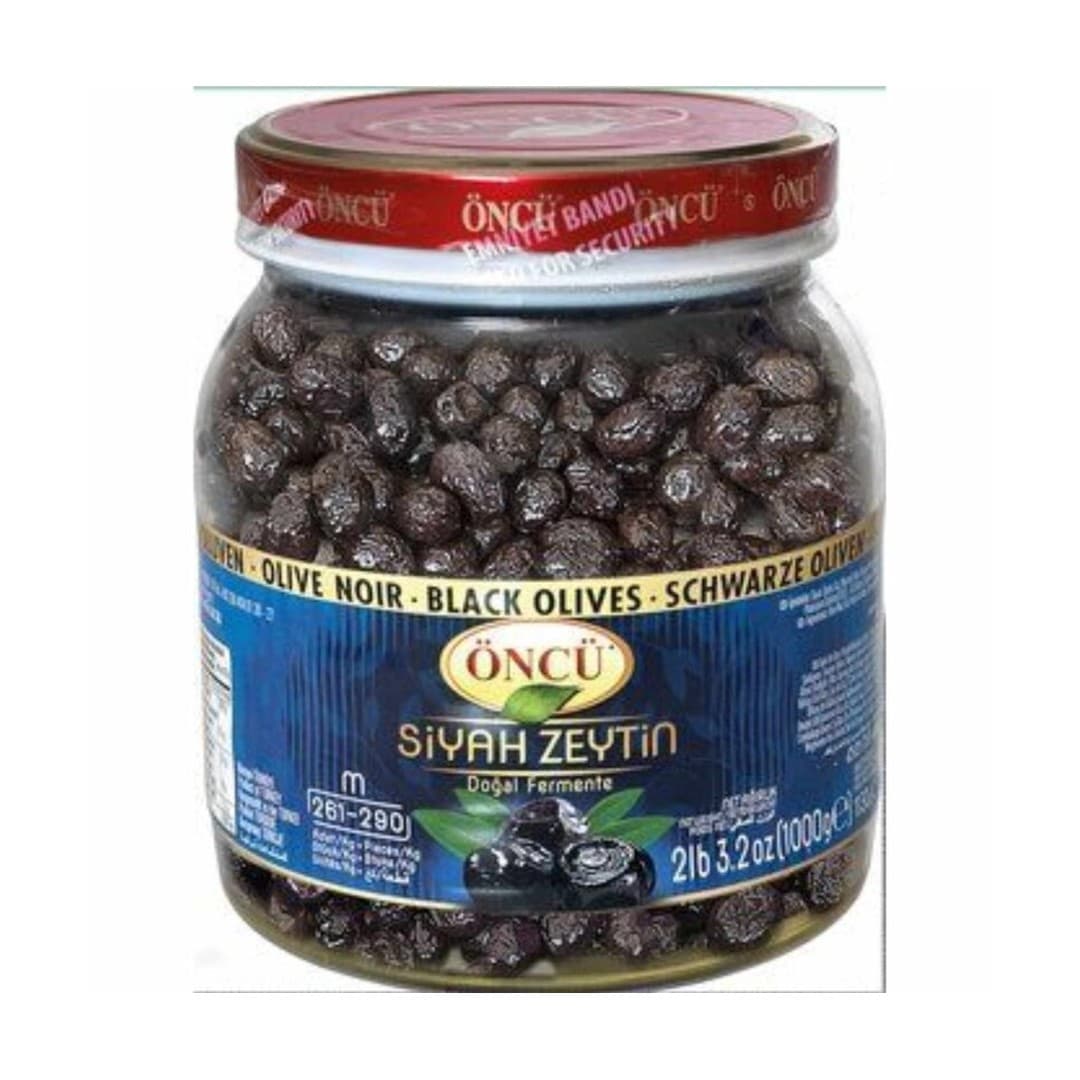 Gülcan schwarze Oliven mit Stein Fici M-S rote Dose 700g