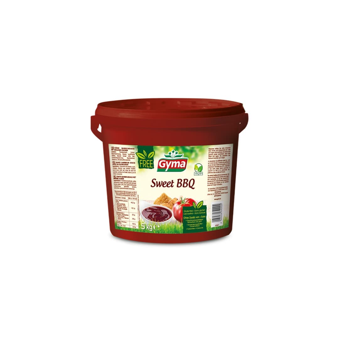 GYMA Sweet BBQ FREE Sauce 5kg