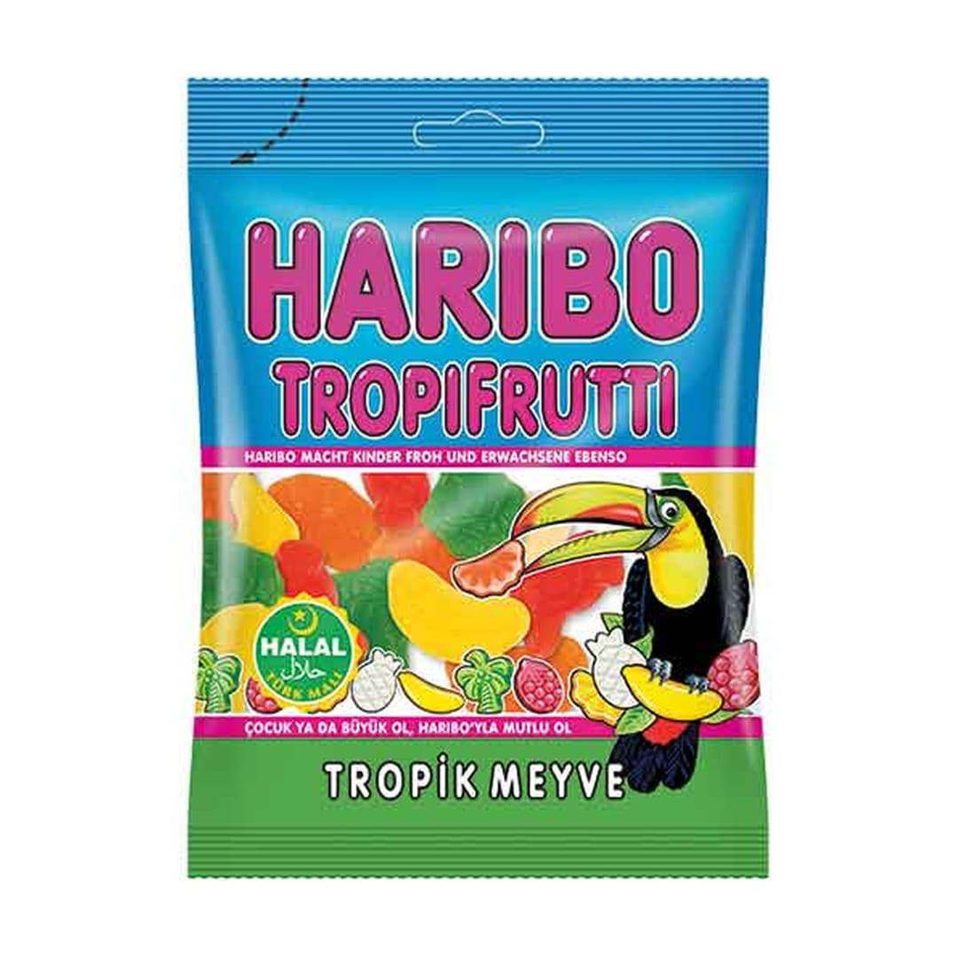 HARIBO Helal Tropi Frutti Aroma Karisik Tropik Meyve 100g