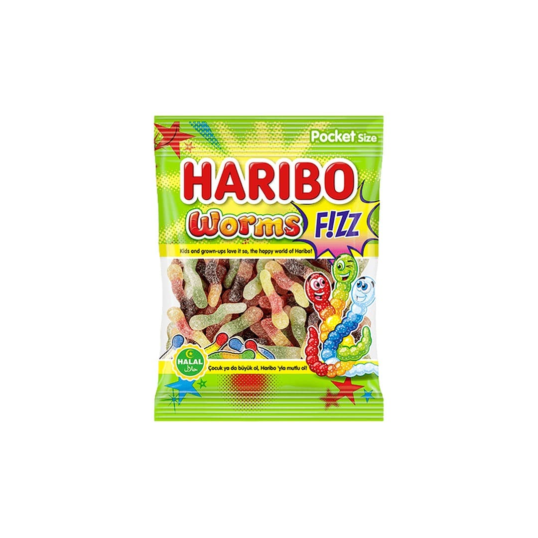 HARIBO Helal Worms Sour 80g