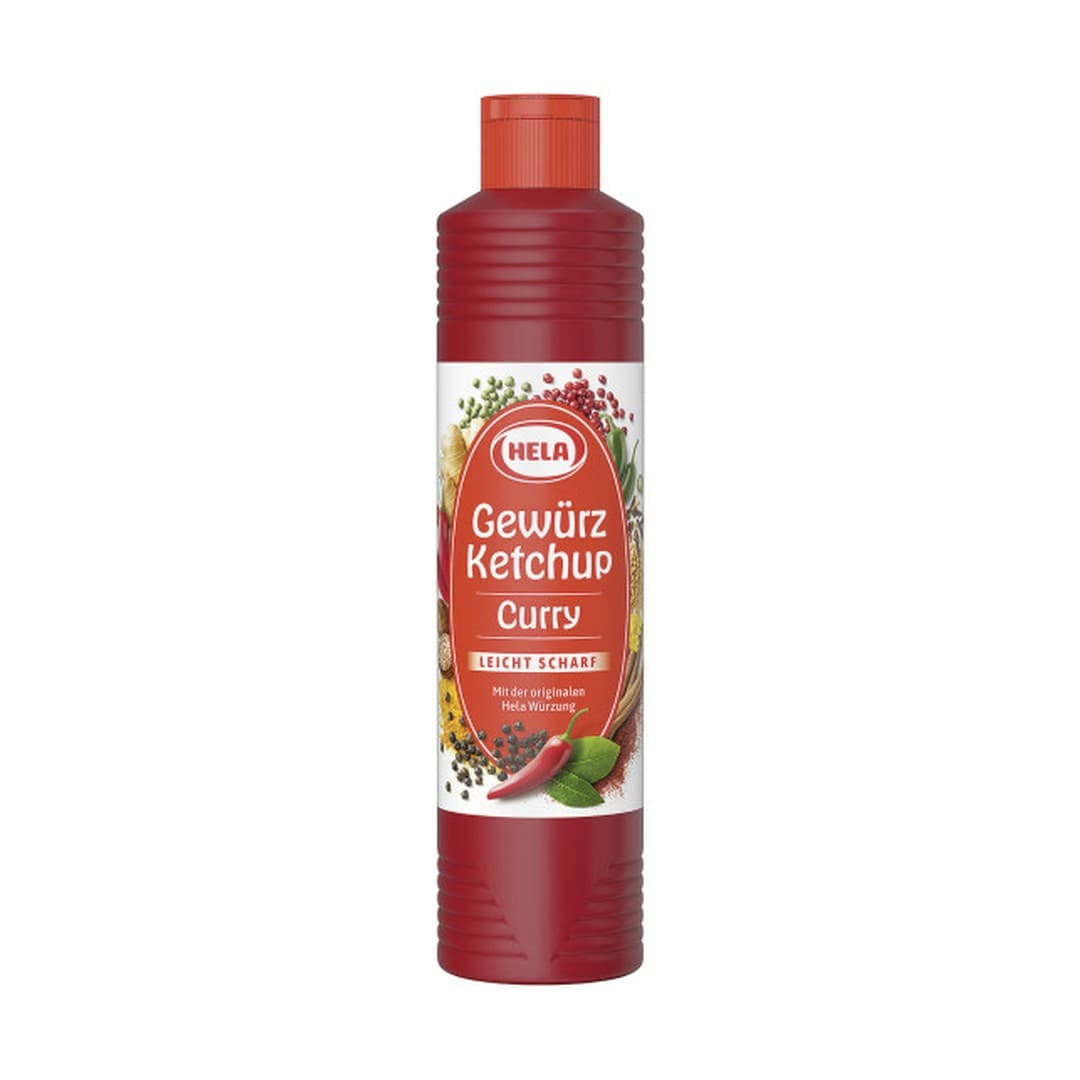 Hela Curry-Gewürz Ketchup leicht scharf 800ml Tube