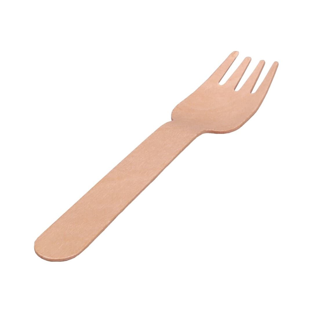 Holz-Gabel Gebogen 100er Pack