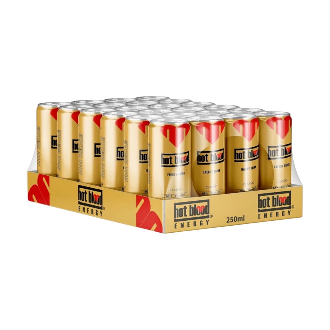 Hot Blood Energy Classic 0,25l Dose 24er Pack