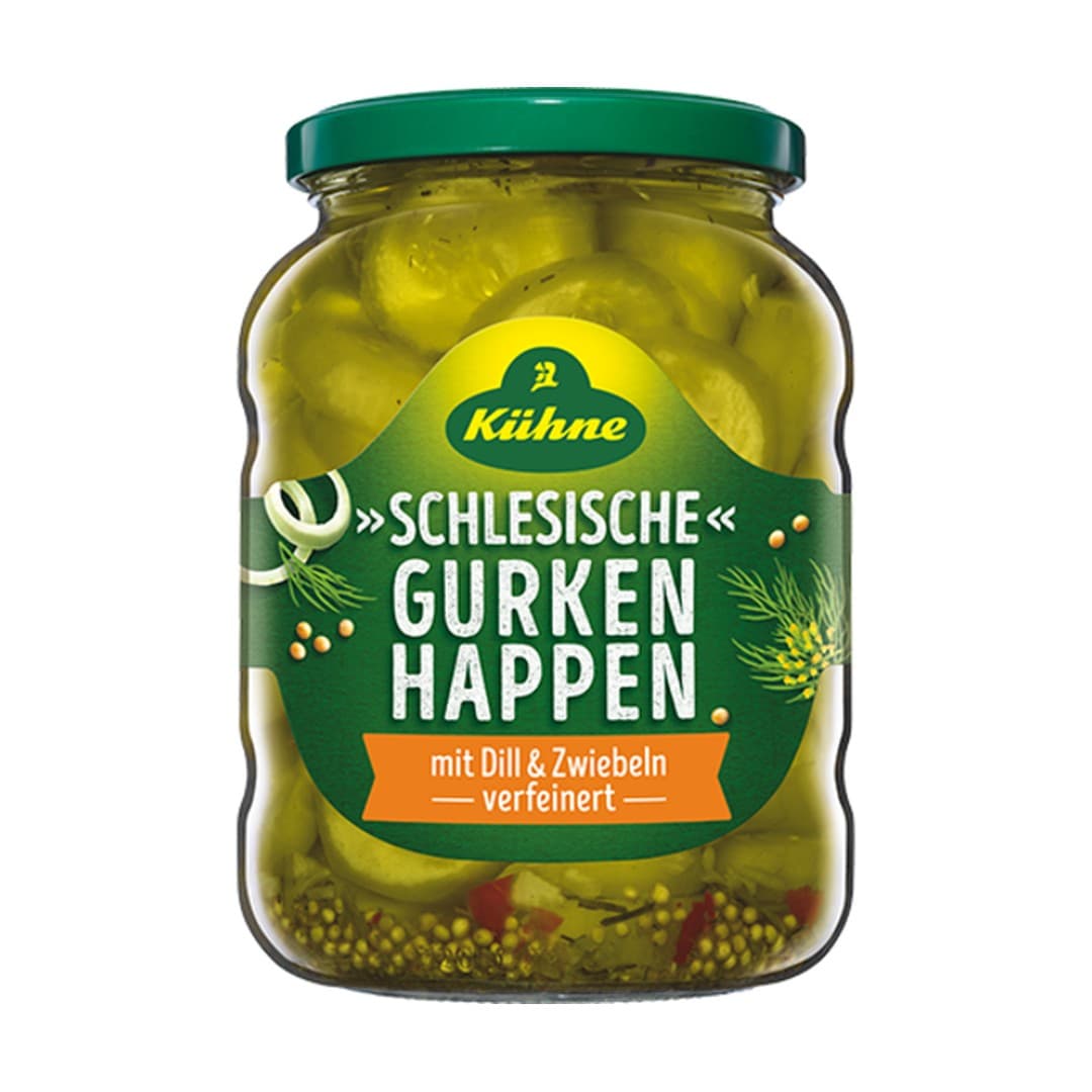 Kühne - schlesiche Gurkenhappen süß sauer - 2450 g