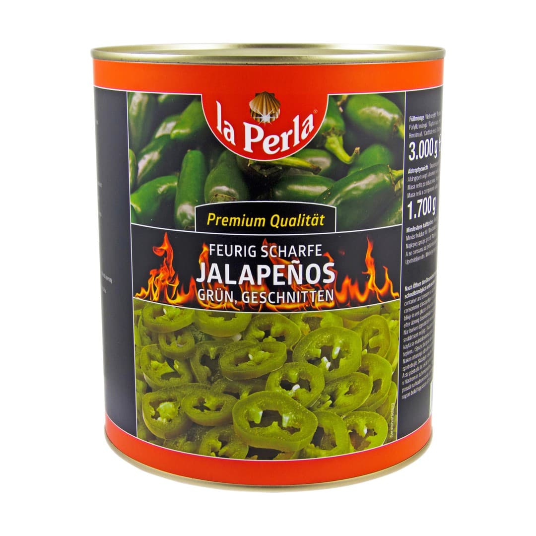 La Perla Grün Jalapenos in Scheiben 3kg