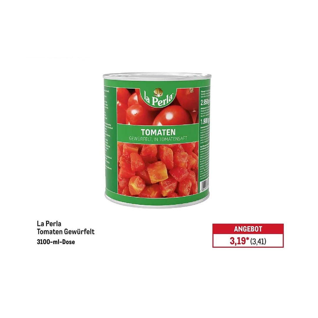 La Perla Tomaten gewürfelt 2910g
