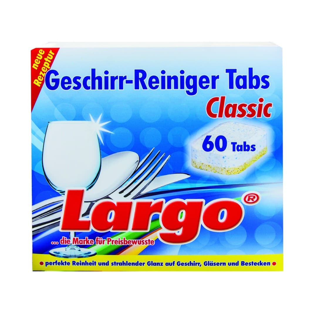 Largo - Geschirr Reiniger Classic - 60 Tabs - IPA