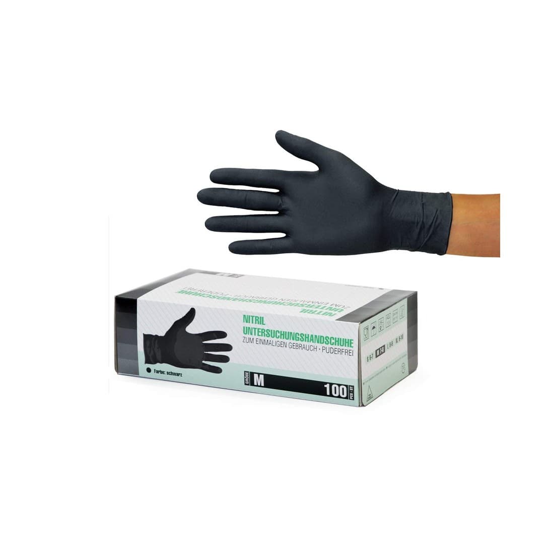Leon´s Handschuhe Nitril - M - schwarz 100St - IPA