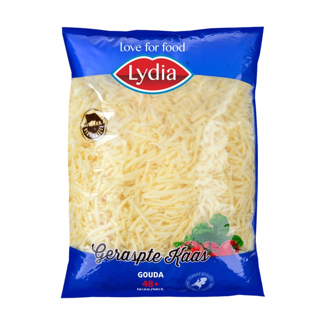 LYDIA Geraspelter Käse Edame 40% Halal 2kg