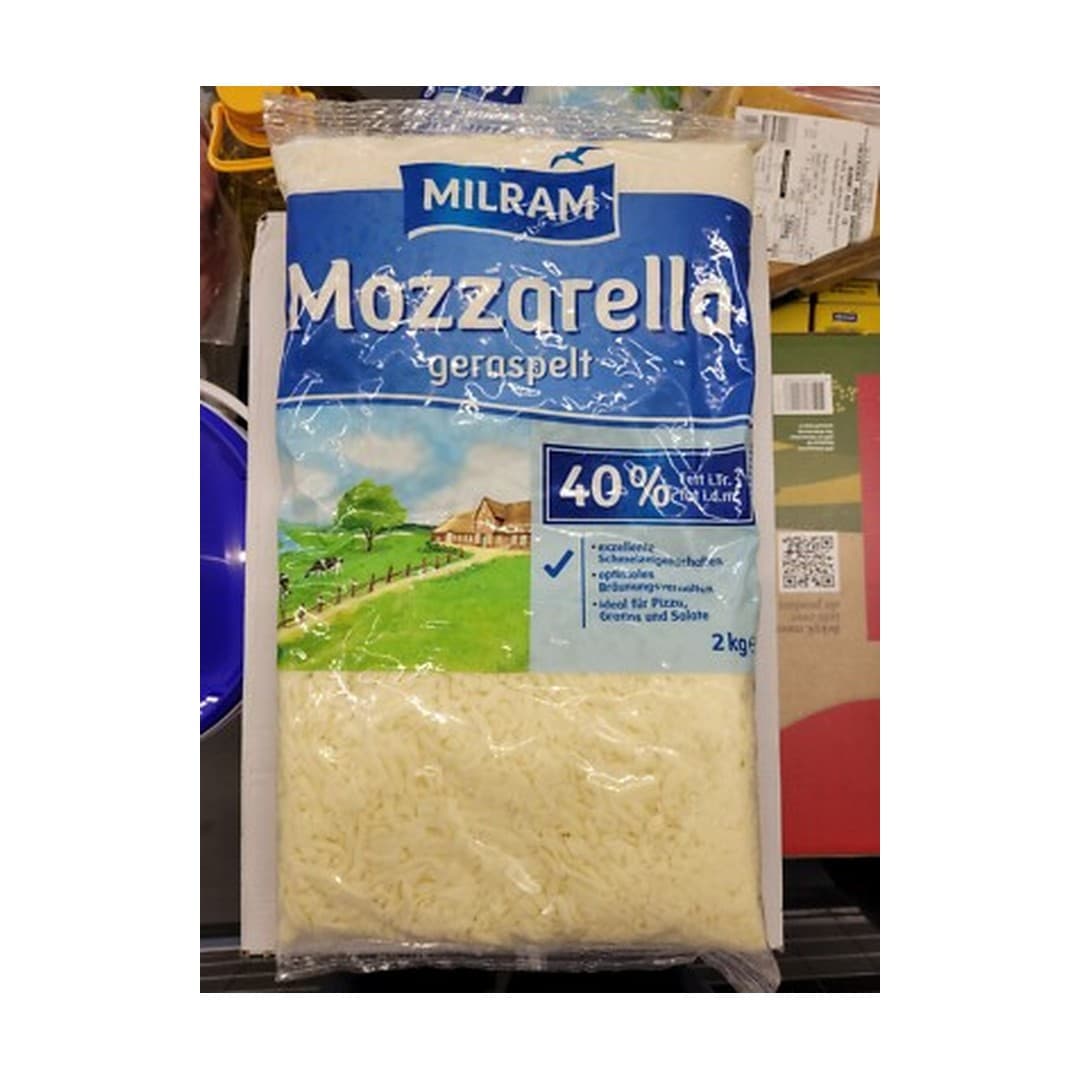 Milram Raspel Mozzarella 40% - 2kg