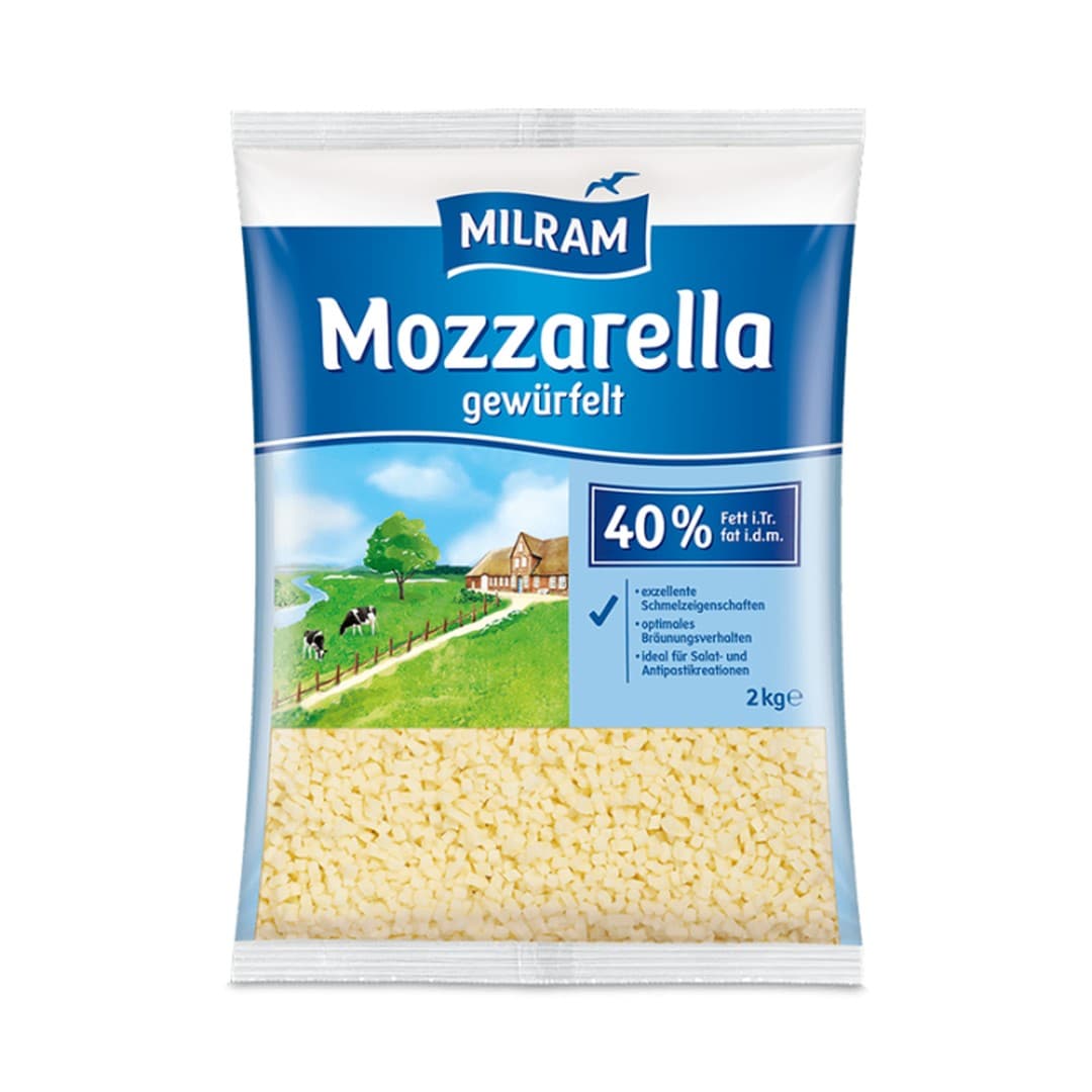 Milram Würfel Mozzarella 40% - 2kg