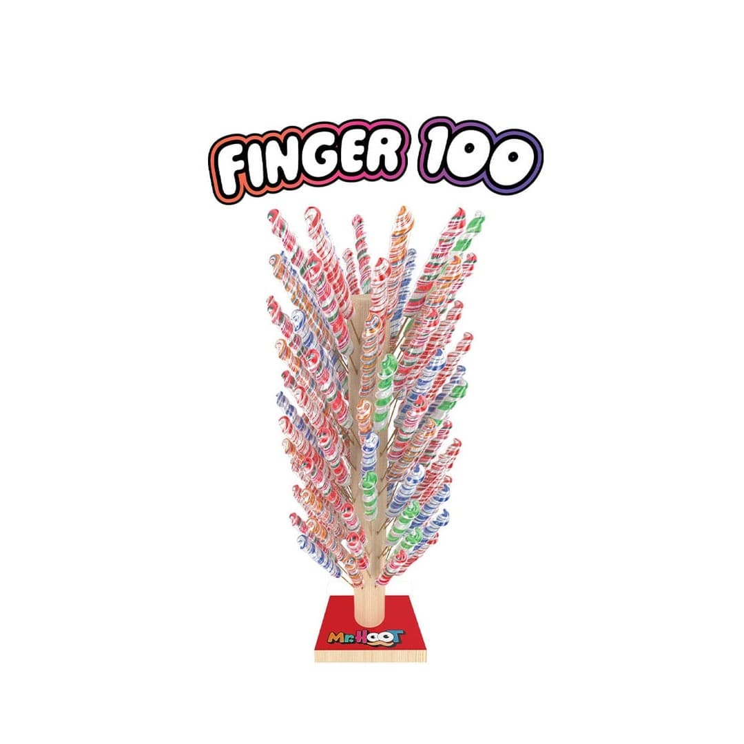 MR. HOOT Fingers Whirly Lollipop (Stand) 30g