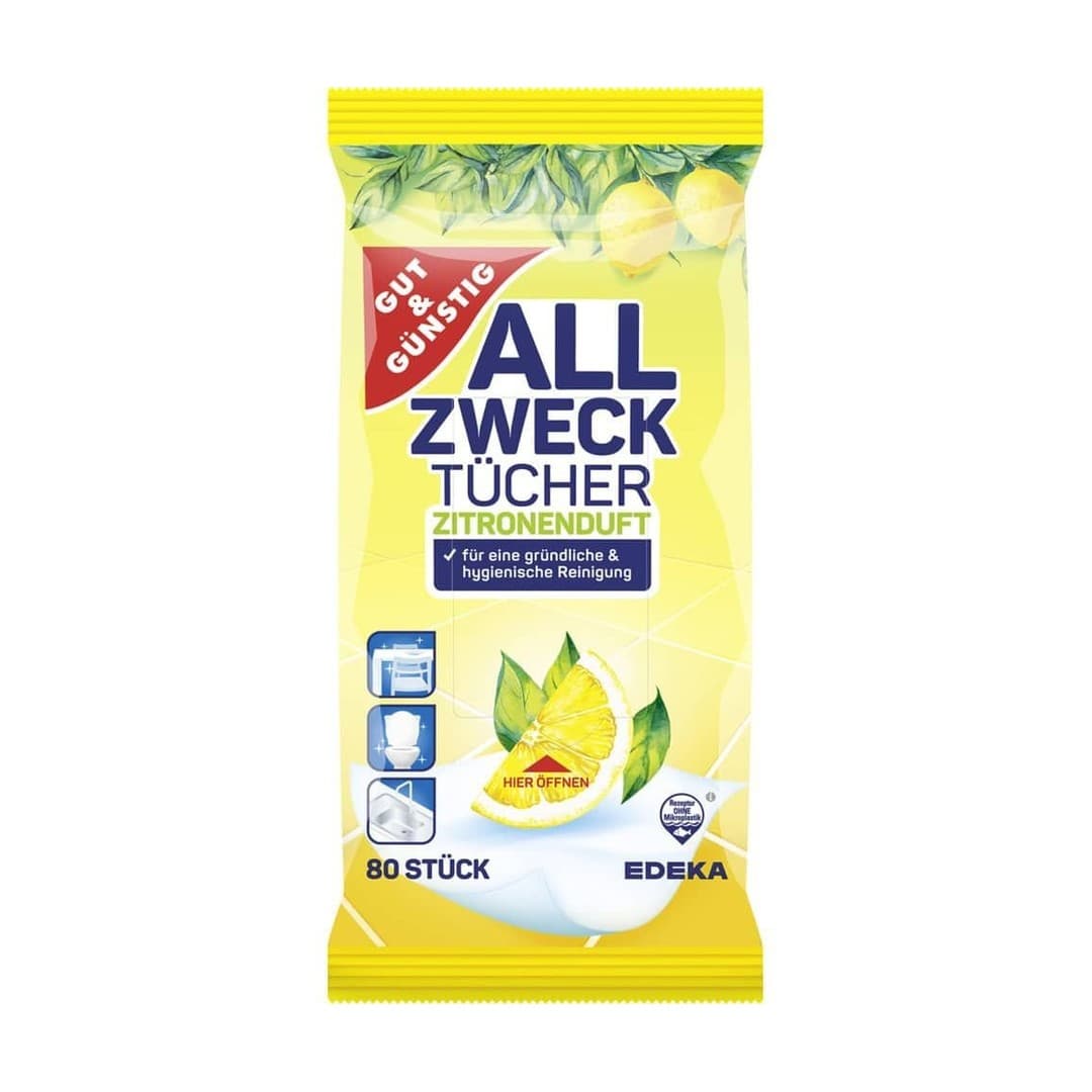 Mr Oxy Feuchttücher Easy Clean Zitronenduft 100er Pack