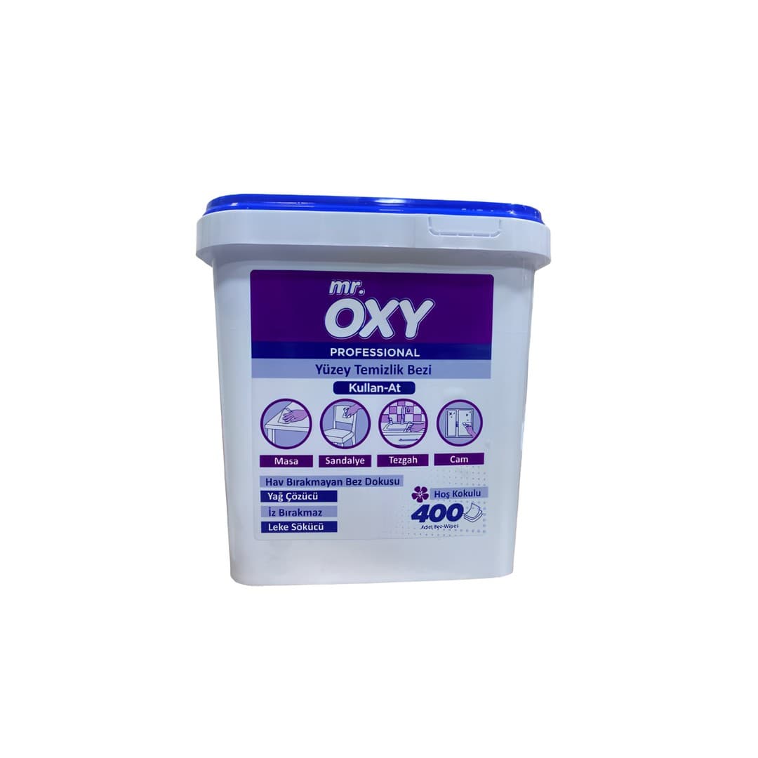 Mr Oxy Professional Feuchttücher, Yüzey Temizlik Bezi 400St Eimer
