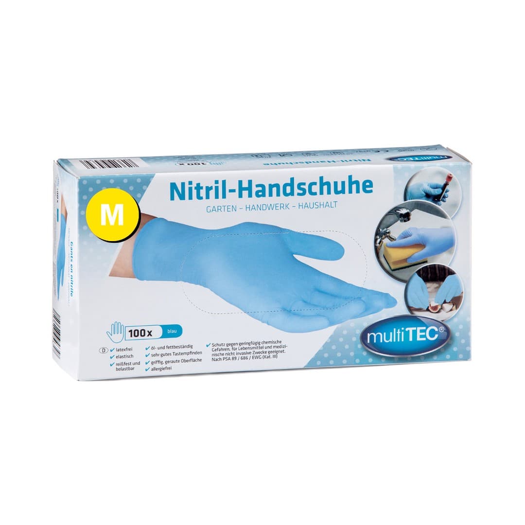 Nitril Handschuh Blau Grösse M 100st