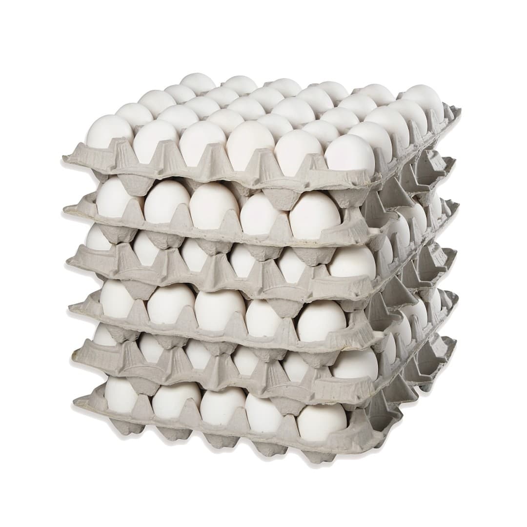 Packed/Verpackt Fresh Hen Eggs Eier, KL. A, Weiß, Gr. M, 300er Box
