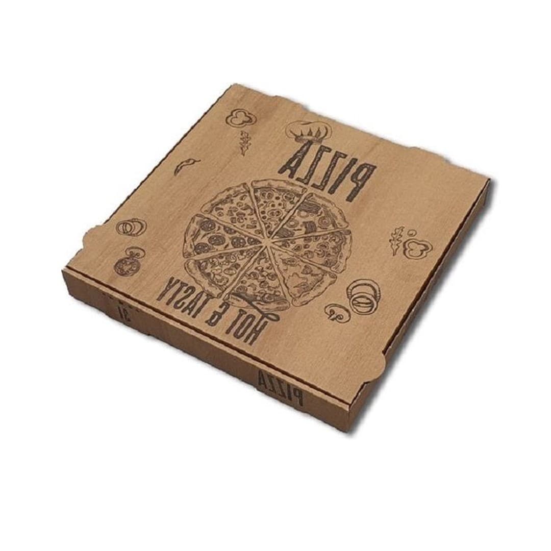 Pizza-Karton 29x29x4 Braun NYC 100st