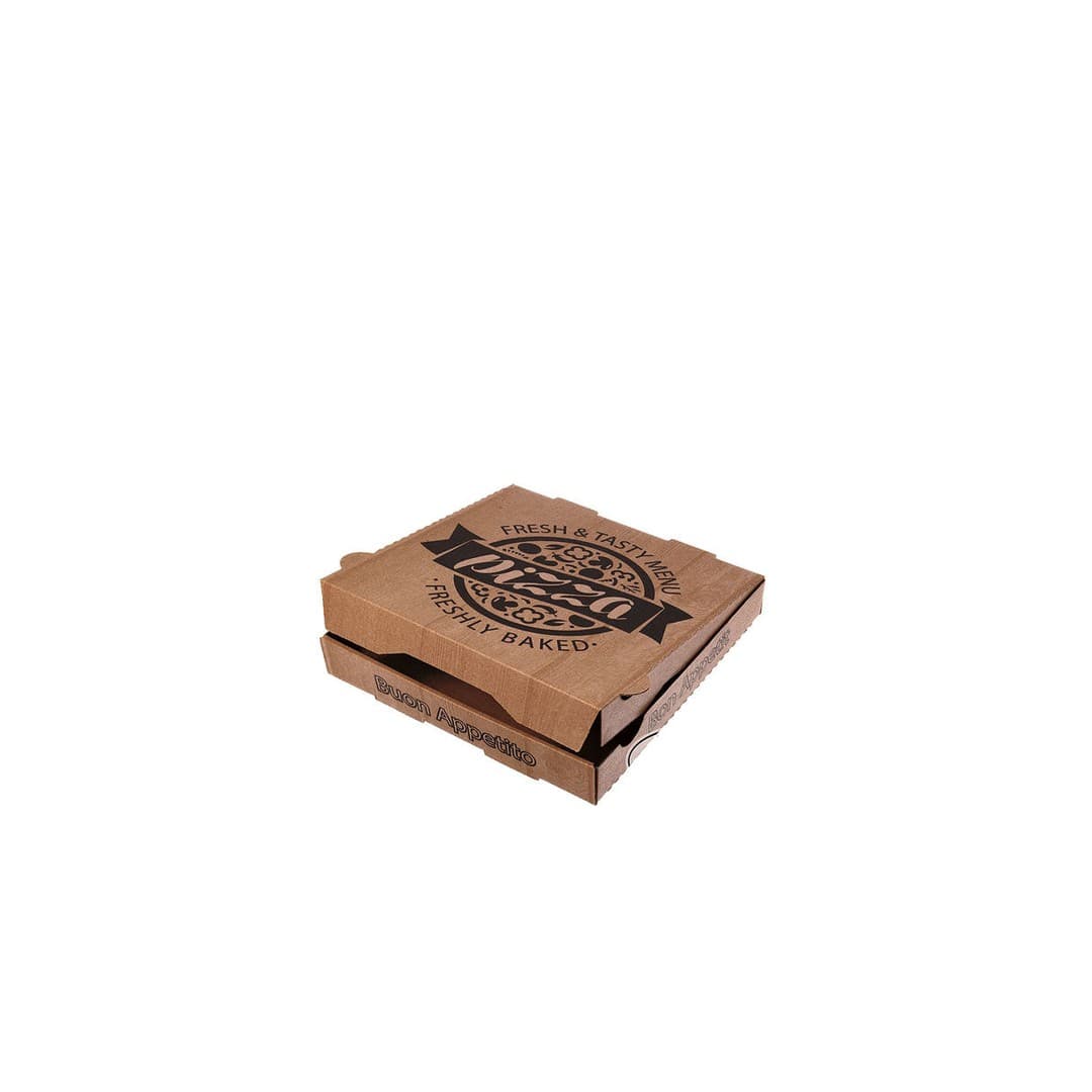 Pizzakarton - 24x24x4 - braun - 100stk