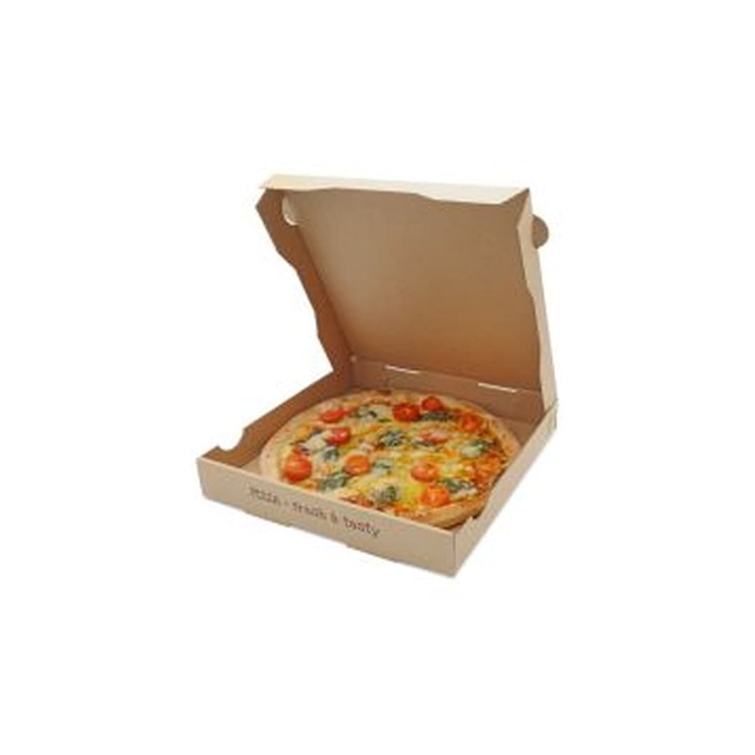Pizzakarton - 26x26x4 - braun - 100stk