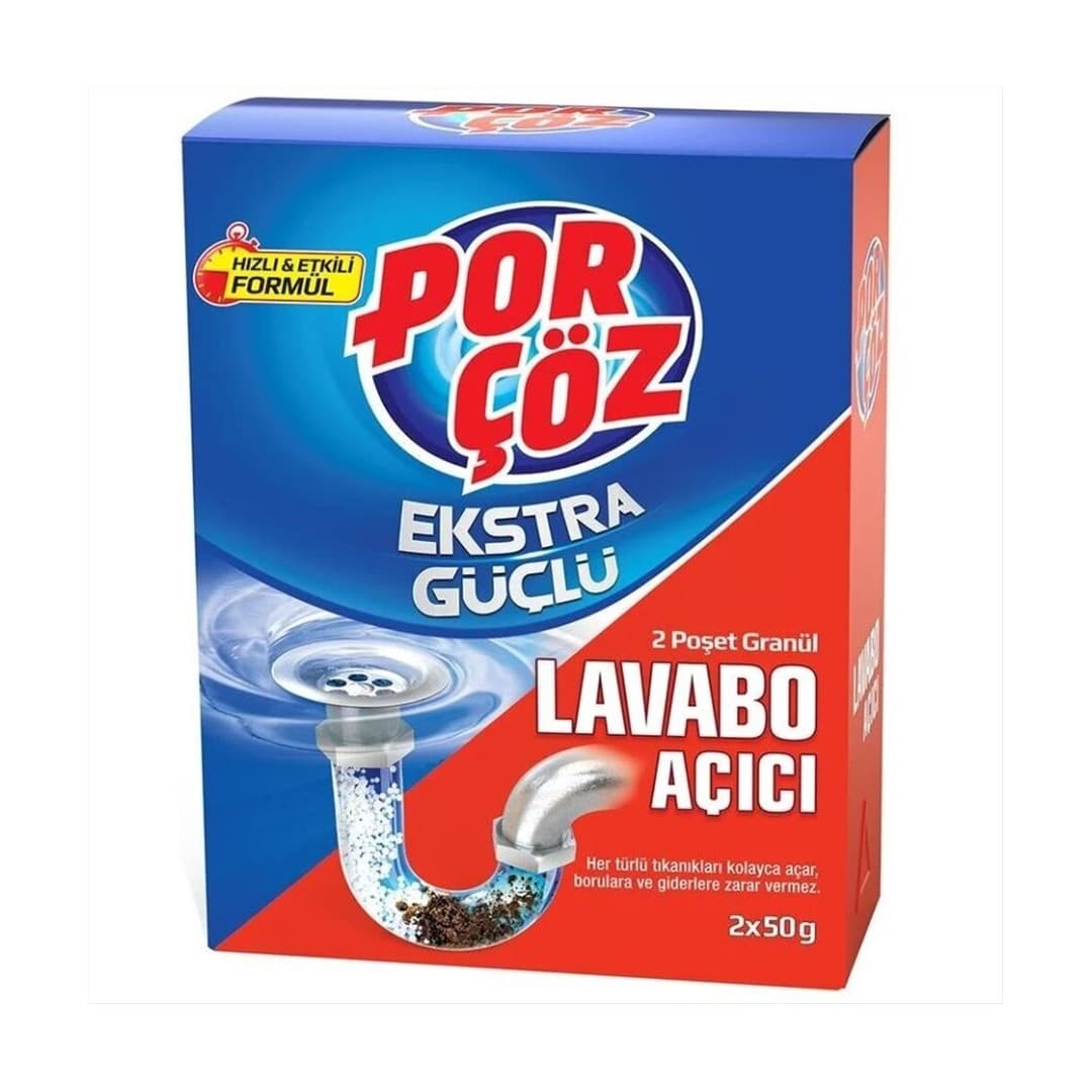 PorCöz Rohrfrei Granulat, Lavabo Acici Granül 100g