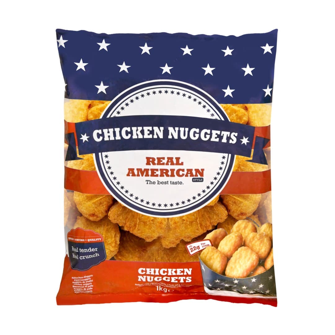 Real American Chicken Nuggets Halal 1kg Halal