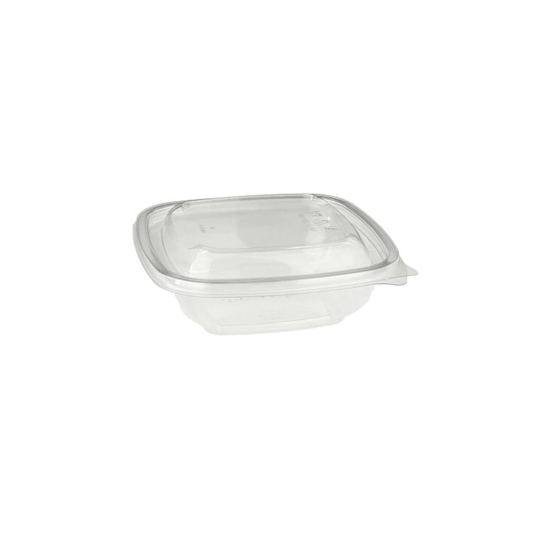 Salatschale m. Deckel - rechteckig - PP 250cc - 5x50 - IPA