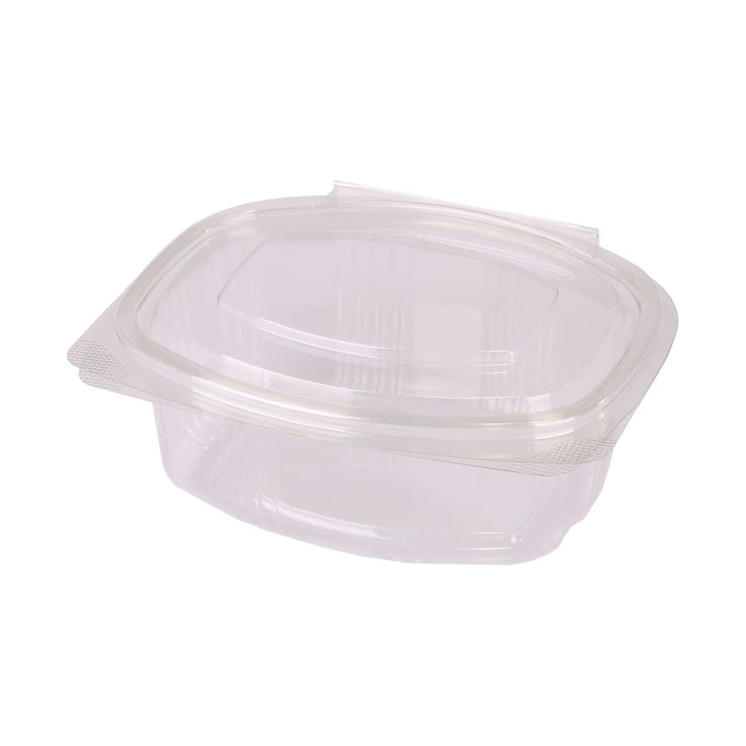 Salatschale m. Deckel - rechteckig - PP 500ml - 5x50 - IPA