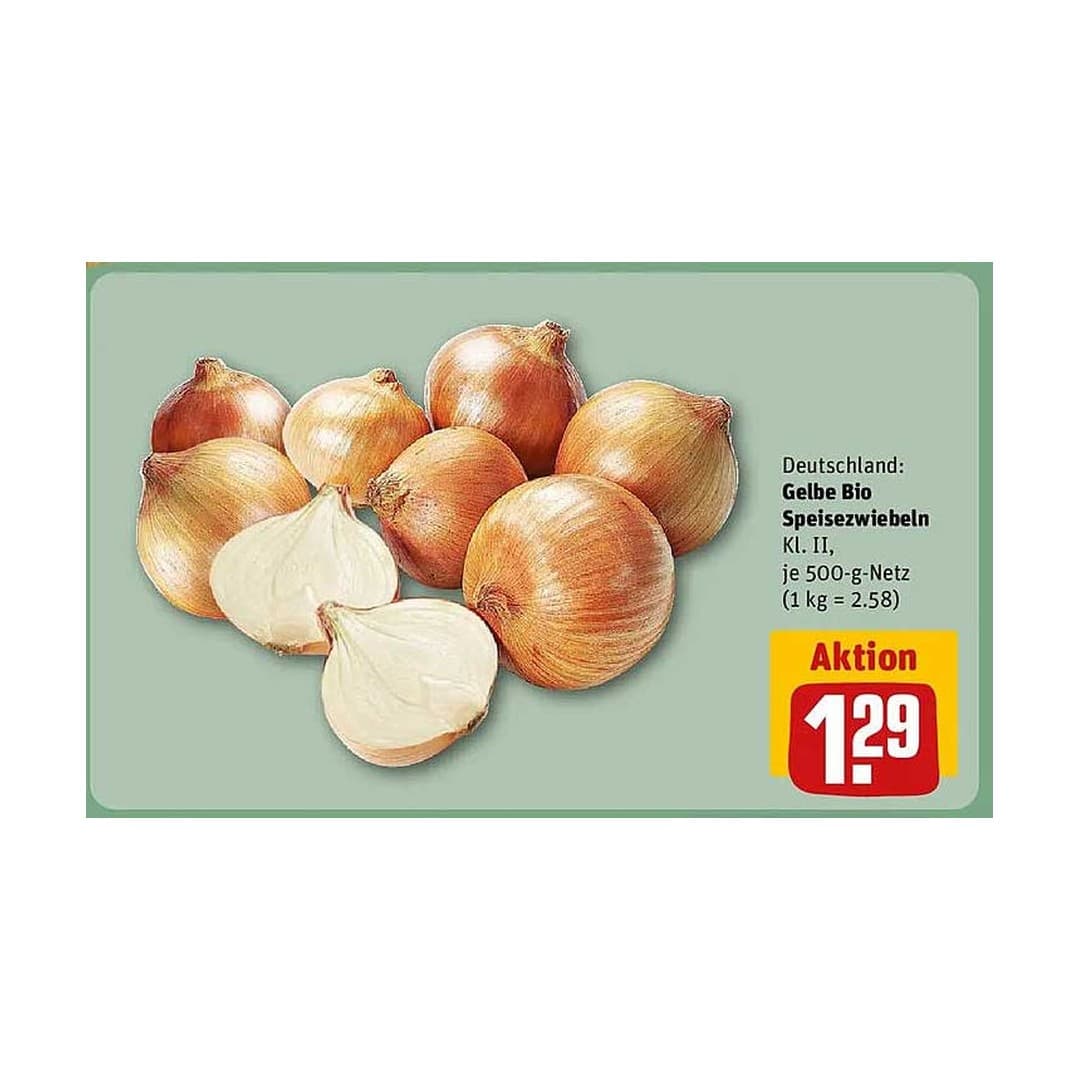 Speisezwiebeln Klasse 2 1kg