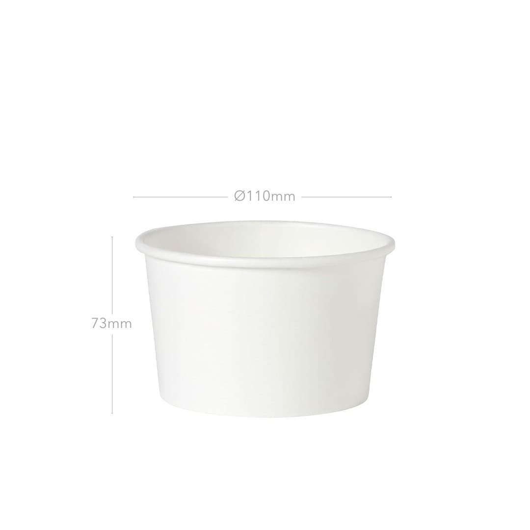 Suppenbecher Deckel 500ml - Kraftpapier 16OZ - 50Stk