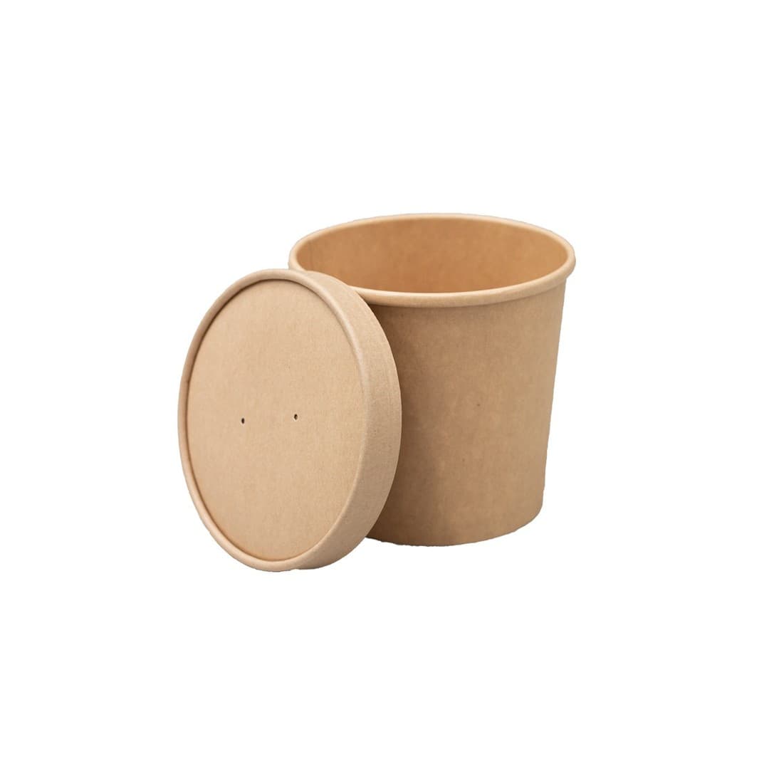 Suppenbecher Deckel 750ml - Kraftpapier 26 OZ - 50xStk