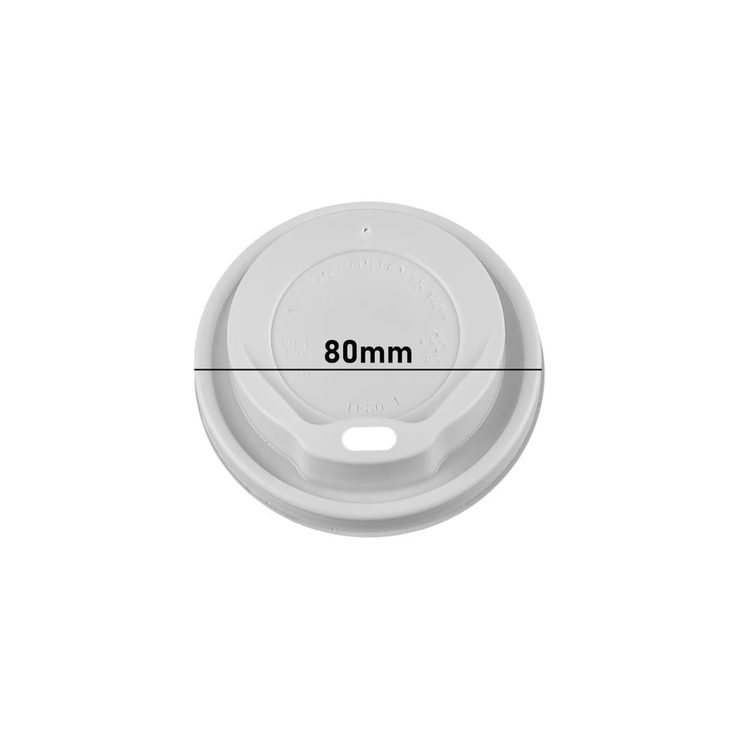 TOP Kaffeb-Deckel, weiß 90mm 100St 230641