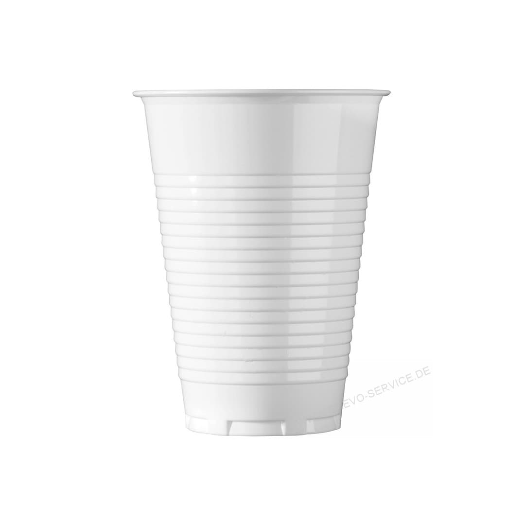 Trinkbecher 0,2 Weiss 100er Pack
