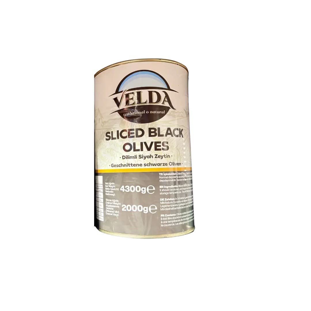 Velda - Oliven schwarz in Scheiben - 4300g