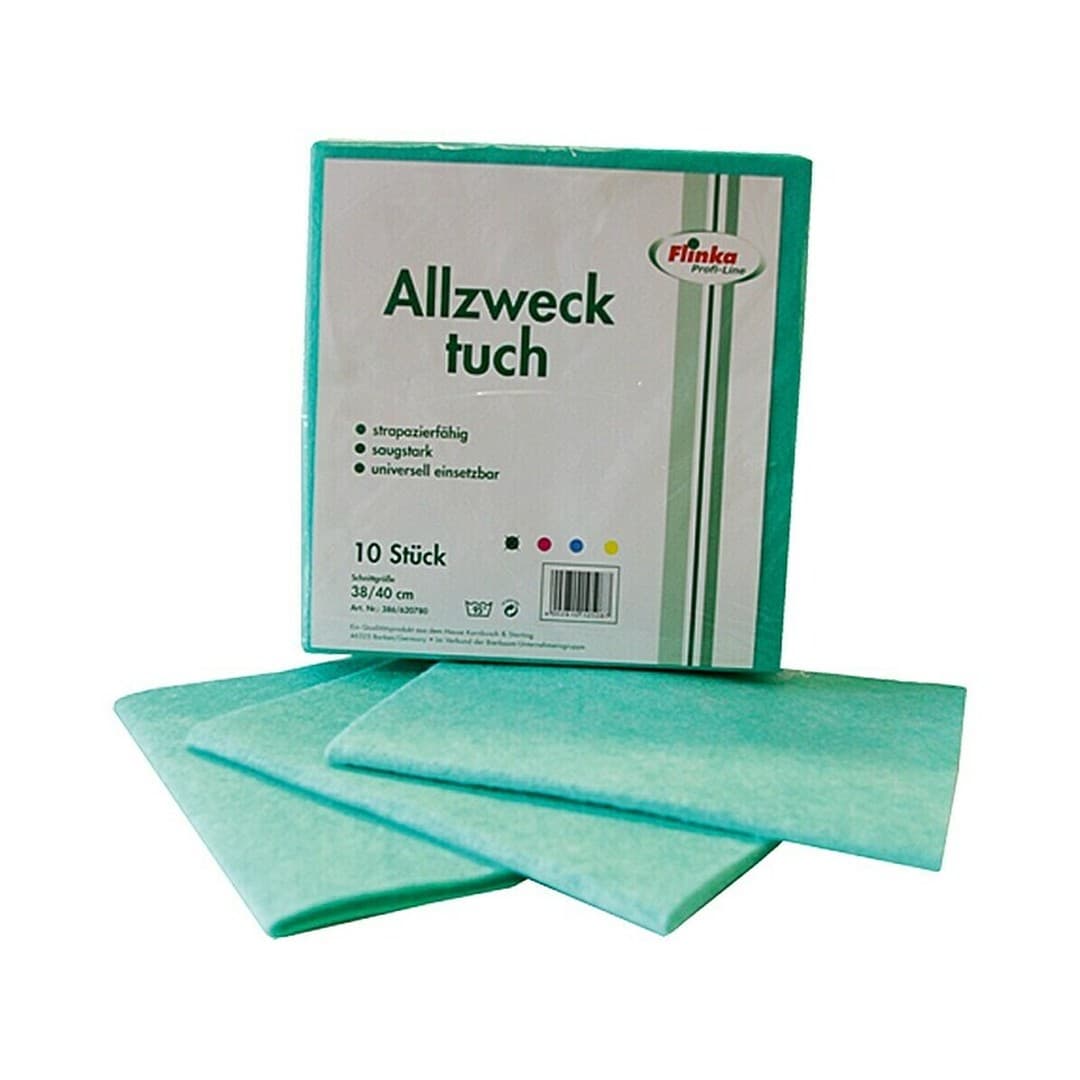 Vlies-Allzwecktuch grün 38x38 10St
